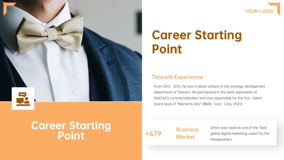 Digital Business Card PowerPoint Template