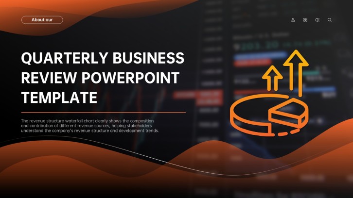 Minimalist Quarterly Business Review PowerPoint Template