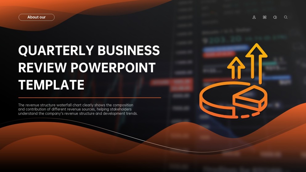 แม่แบบพาวเวอร์พอยต์สำหรับการทบทวนธุรกิจรายไตรมาสแบบมินิมอล