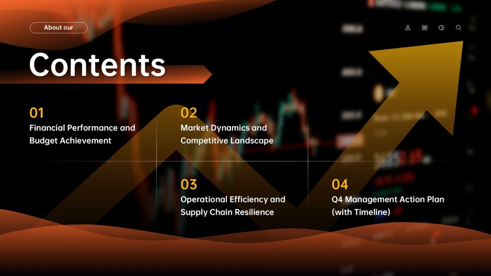 แม่แบบพาวเวอร์พอยต์สำหรับการทบทวนธุรกิจรายไตรมาสแบบมินิมอล