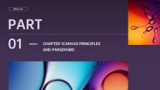 เทมเพลต PowerPoint แคนวาสโมเดลธุรกิจโหมดมืด