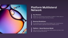 เทมเพลต PowerPoint แคนวาสโมเดลธุรกิจโหมดมืด