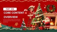 Plantilla de PowerPoint Navideña 3D para Marketing