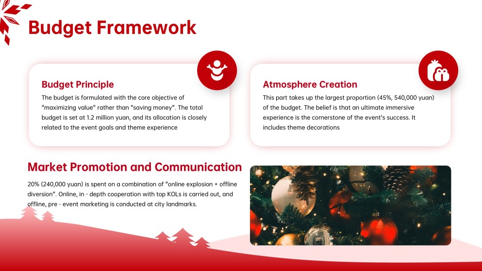 Plantilla de PowerPoint Navideña 3D para Marketing