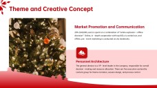 Plantilla de PowerPoint Navideña 3D para Marketing