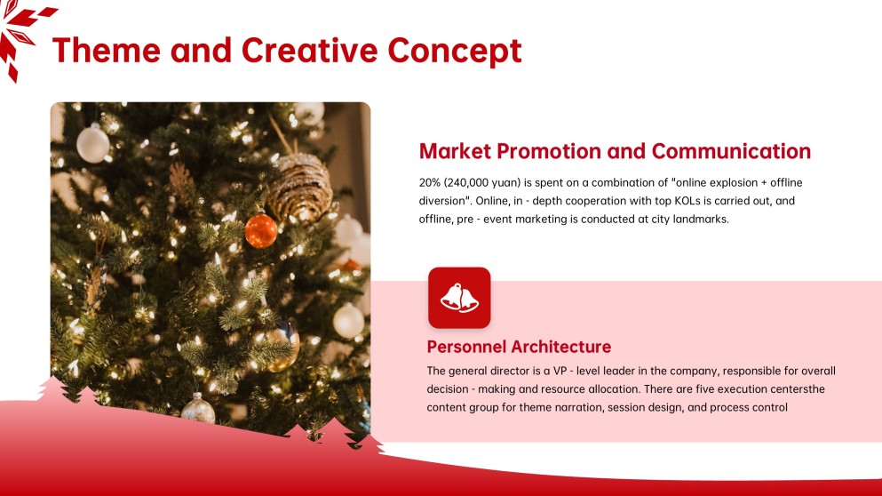 Plantilla de PowerPoint Navideña 3D para Marketing