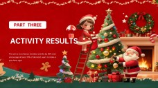 Plantilla de PowerPoint Navideña 3D para Marketing