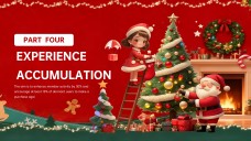 Plantilla de PowerPoint Navideña 3D para Marketing