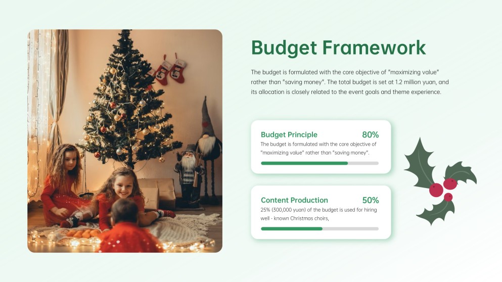 Креативный шаблон для презентаций на Рождество и Новый год