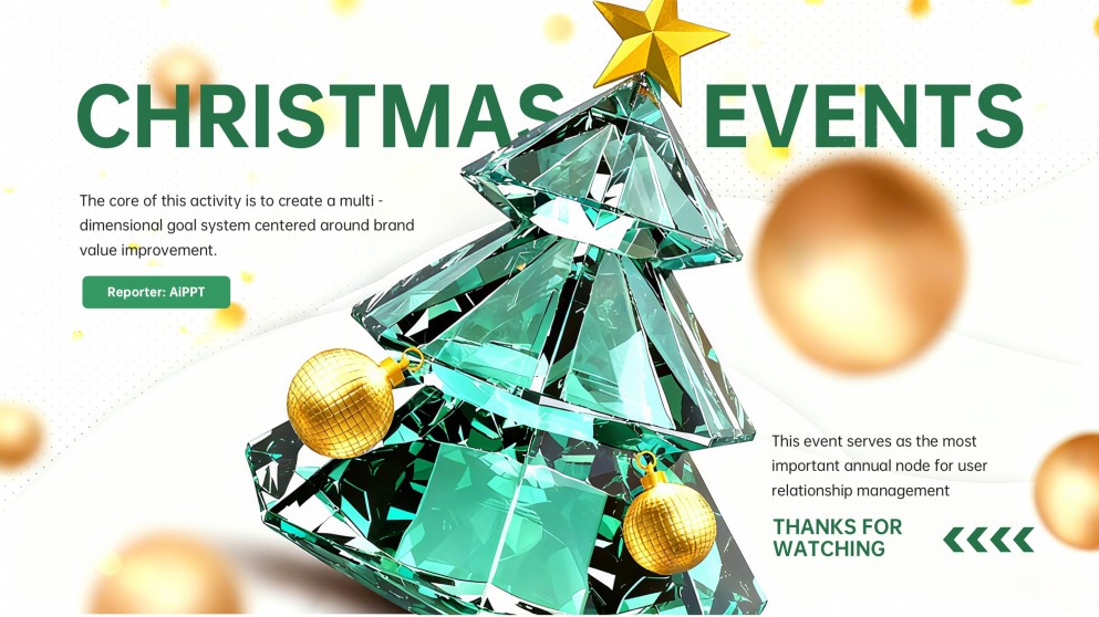 Креативный шаблон для презентаций на Рождество и Новый год