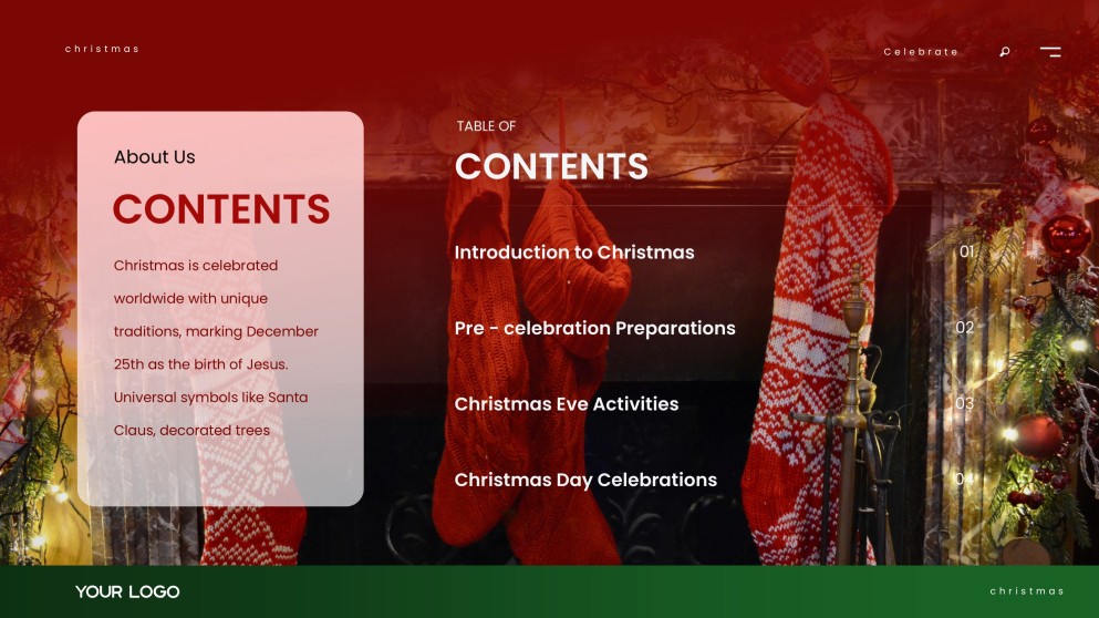 Elegant & Free Christmas PowerPoint Template Download