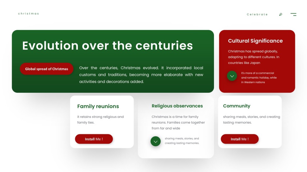 Elegant & Free Christmas PowerPoint Template Download