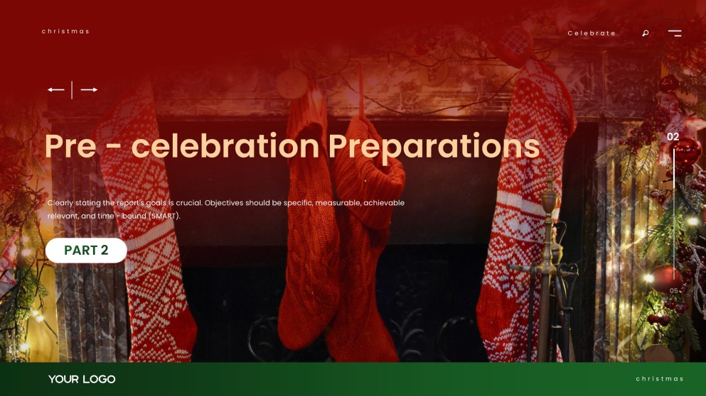 Elegant & Free Christmas PowerPoint Template Download