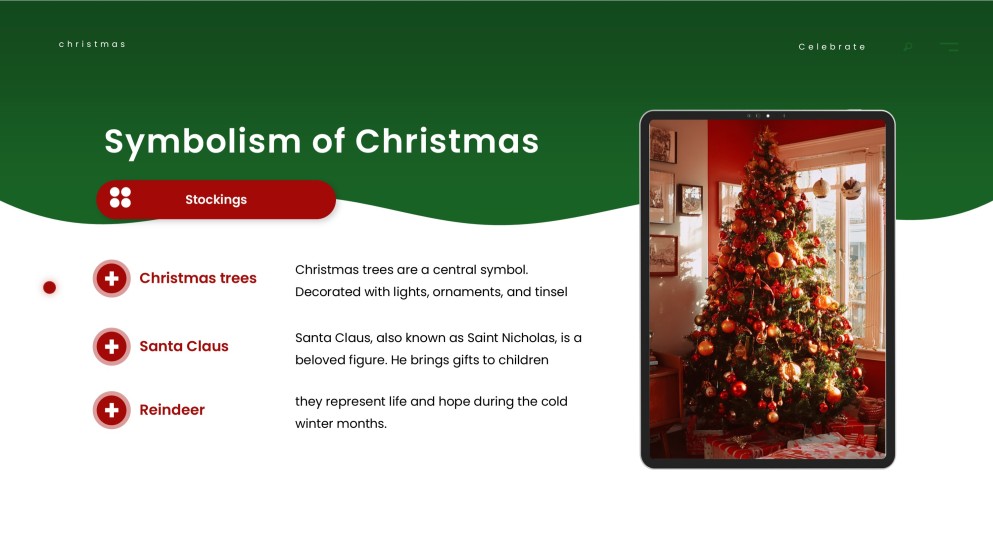 Elegant & Free Christmas PowerPoint Template Download