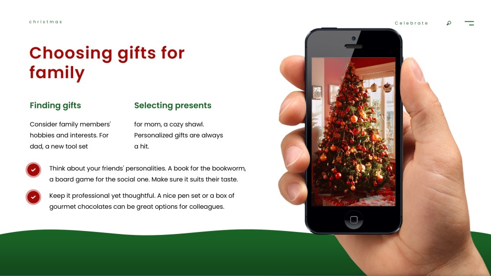 Elegant & Free Christmas PowerPoint Template Download