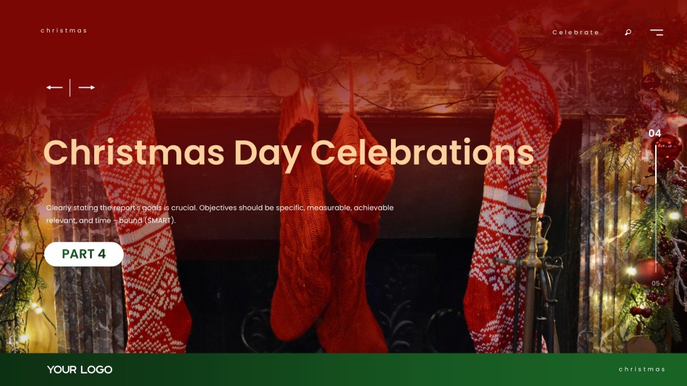 Elegant & Free Christmas PowerPoint Template Download