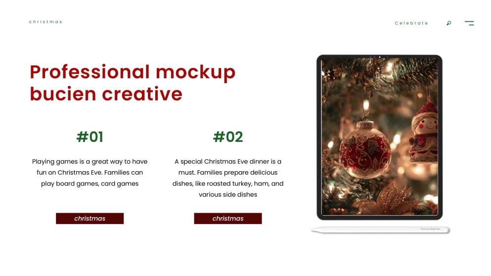 Elegant & Free Christmas PowerPoint Template Download