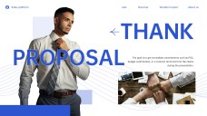 Professional Blue Business Proposal PowerPoint Template