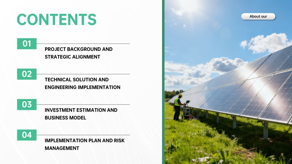 Fresh Green Business Plan Presentation Template