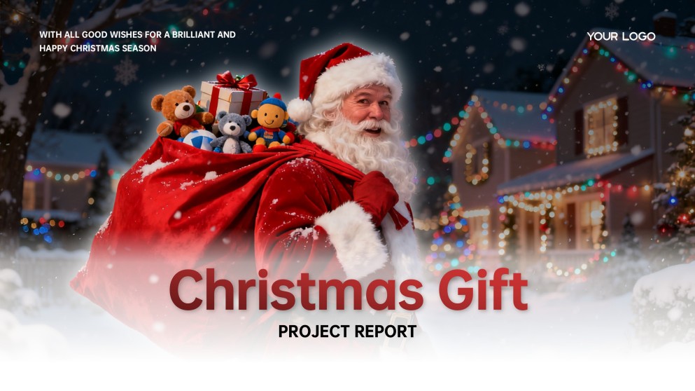 Christmas Gift Guide PowerPoint Template