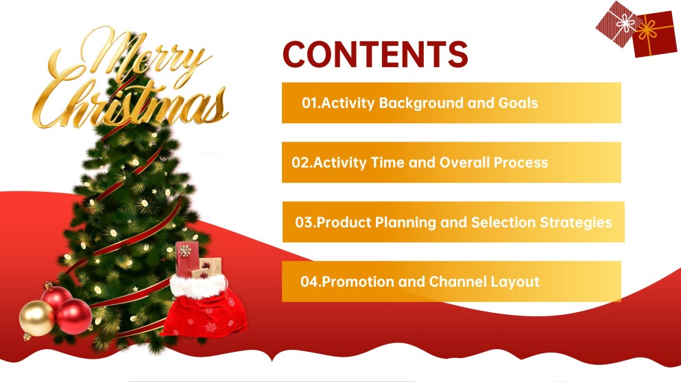 Plantilla de PowerPoint para Presentación de Navidad Adorable