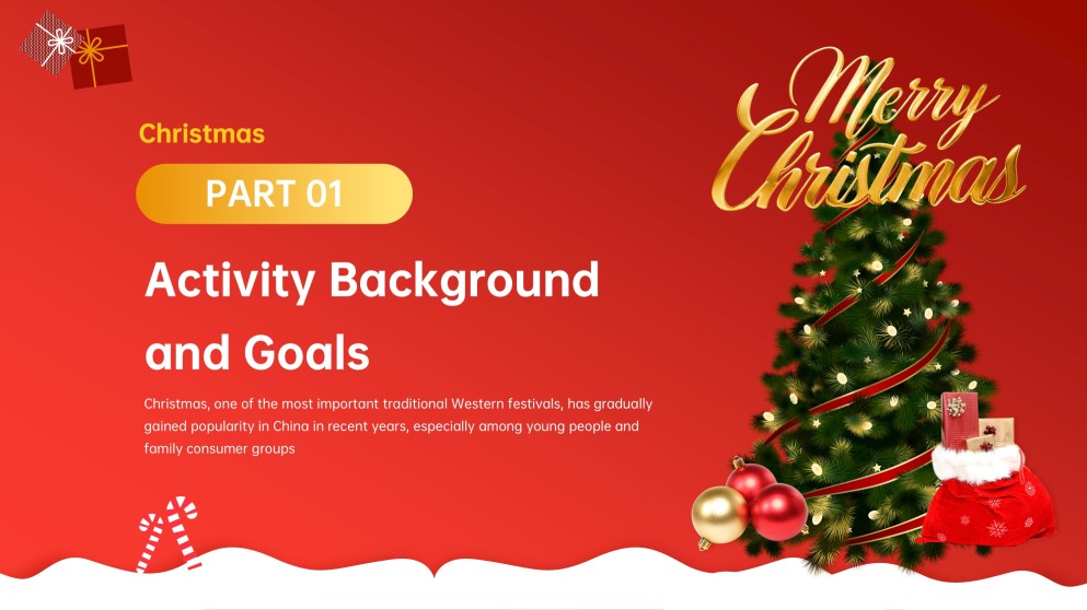 Plantilla de PowerPoint para Presentación de Navidad Adorable