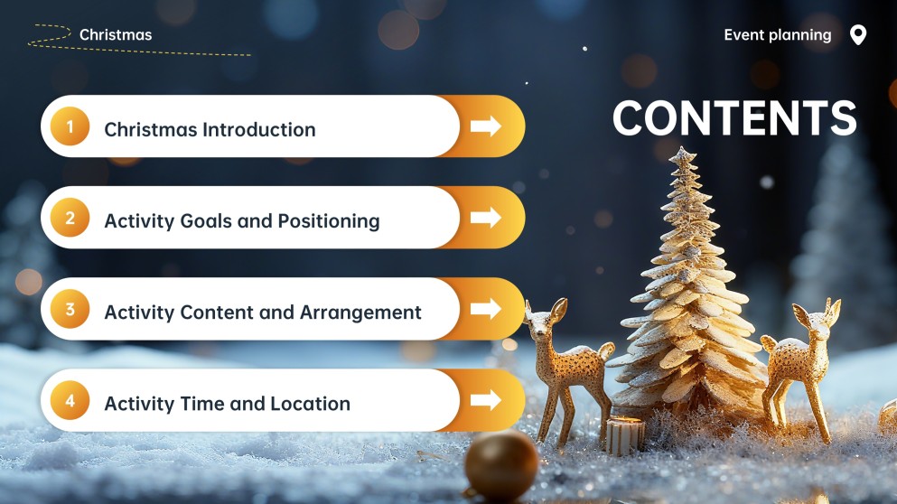 Plantilla de PowerPoint para Evento Navideño Animado en 3D