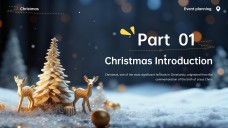 Plantilla de PowerPoint para Evento Navideño Animado en 3D