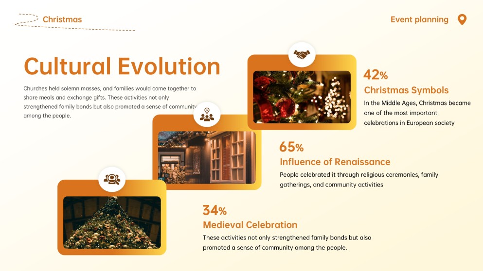 Plantilla de PowerPoint para Evento Navideño Animado en 3D