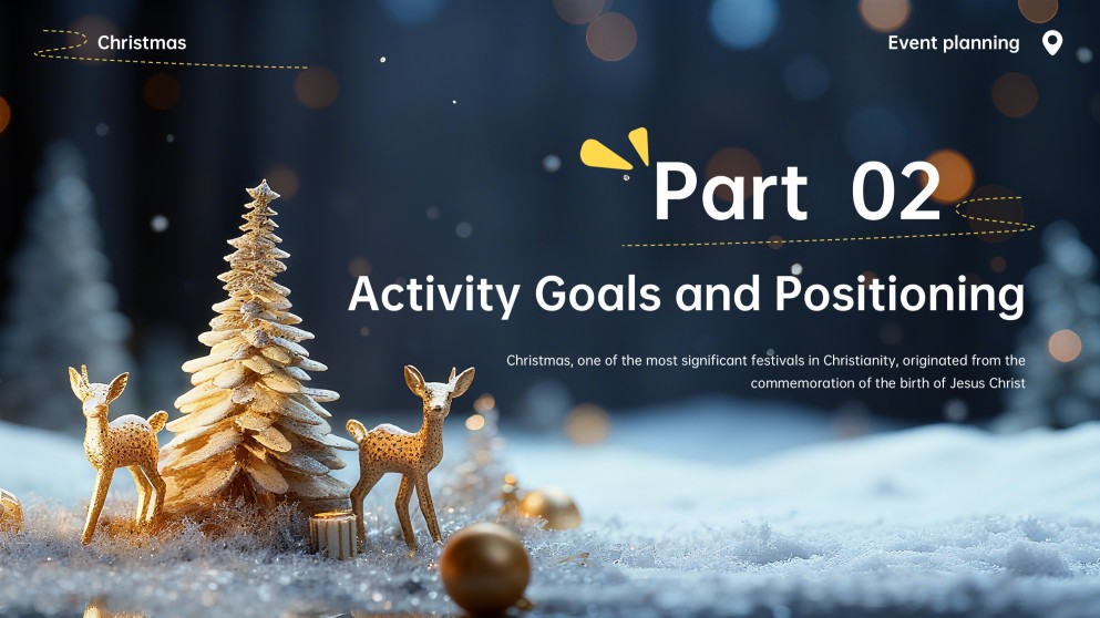 Plantilla de PowerPoint para Evento Navideño Animado en 3D