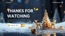 Plantilla de PowerPoint para Evento Navideño Animado en 3D