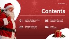 Plantilla de PowerPoint de Negocios de Feliz Navidad