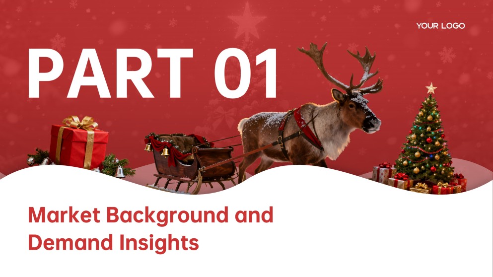 Plantilla de PowerPoint de Negocios de Feliz Navidad