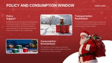 Plantilla de PowerPoint de Negocios de Feliz Navidad