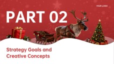 Plantilla de PowerPoint de Negocios de Feliz Navidad