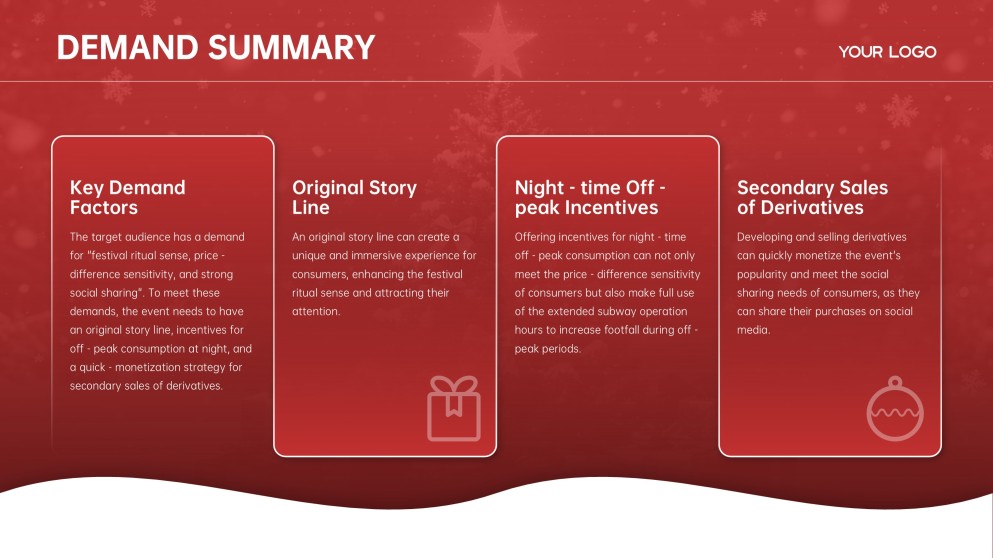 Plantilla de PowerPoint de Negocios de Feliz Navidad