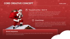 Plantilla de PowerPoint de Negocios de Feliz Navidad