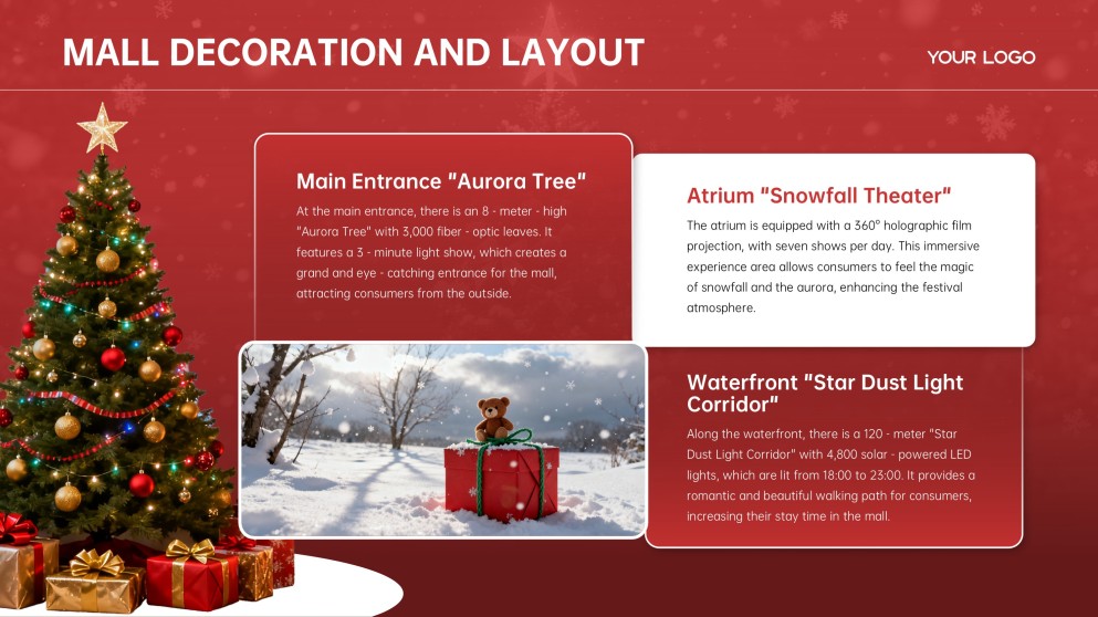 Plantilla de PowerPoint de Negocios de Feliz Navidad