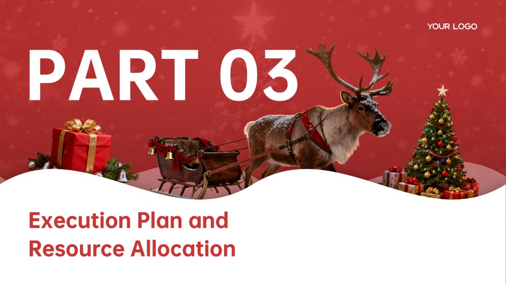 Plantilla de PowerPoint de Negocios de Feliz Navidad