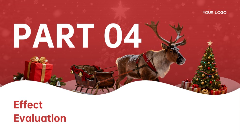 Plantilla de PowerPoint de Negocios de Feliz Navidad