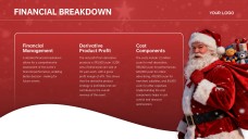 Plantilla de PowerPoint de Negocios de Feliz Navidad