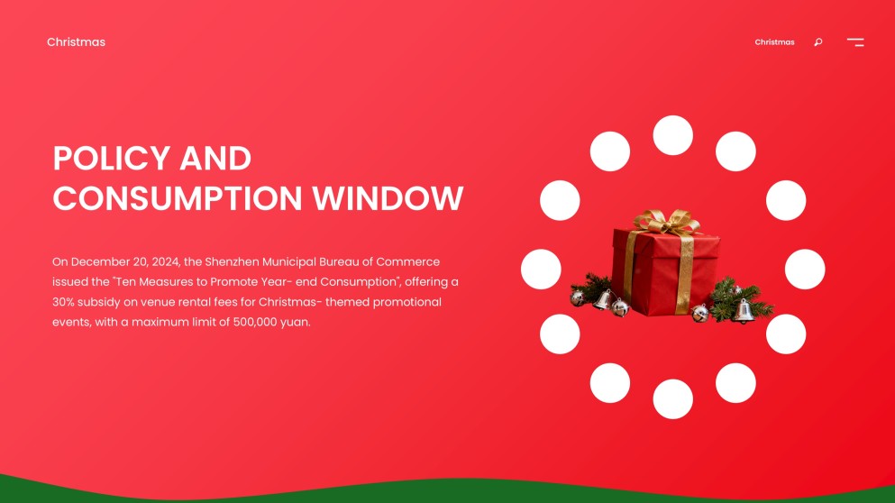 Templat Kad Hadiah Krismas Minimalis Merah dan Hijau