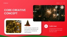 Templat Kad Hadiah Krismas Minimalis Merah dan Hijau
