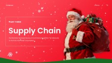 Templat Kad Hadiah Krismas Minimalis Merah dan Hijau