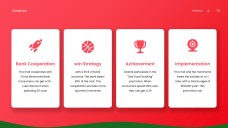 Templat Kad Hadiah Krismas Minimalis Merah dan Hijau