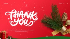 Templat Kad Hadiah Krismas Minimalis Merah dan Hijau