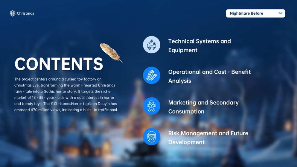 Modelo de PowerPoint de O Estranho Mundo de Jack