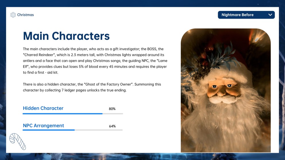 Modelo de PowerPoint de O Estranho Mundo de Jack