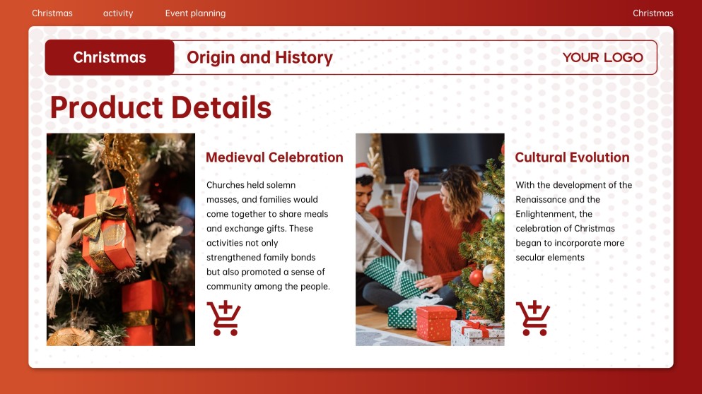 Kostenlose Weihnachts-Cartoon-PowerPoint-Vorlage