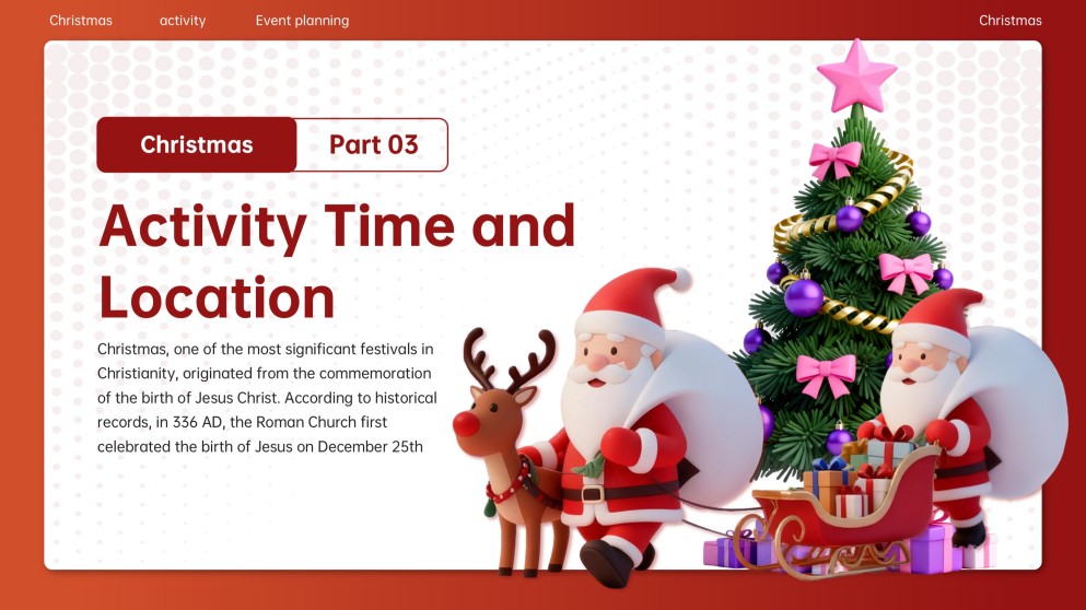 Kostenlose Weihnachts-Cartoon-PowerPoint-Vorlage